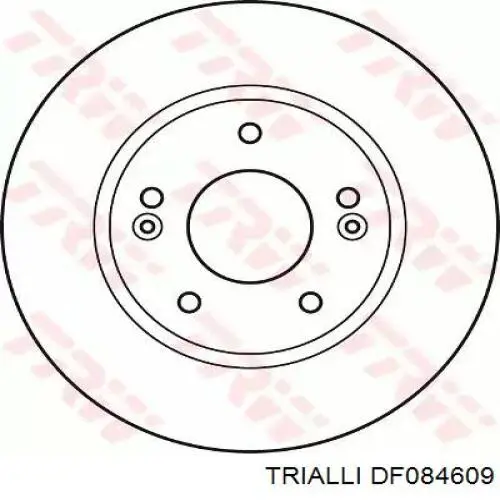Передние тормозные диски DF084609 Trialli