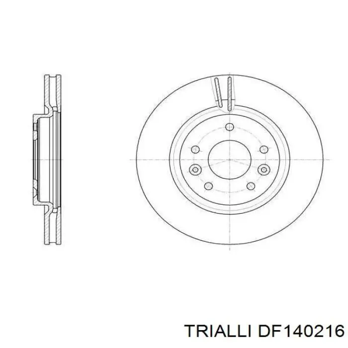 DF140216 Trialli disco do freio dianteiro