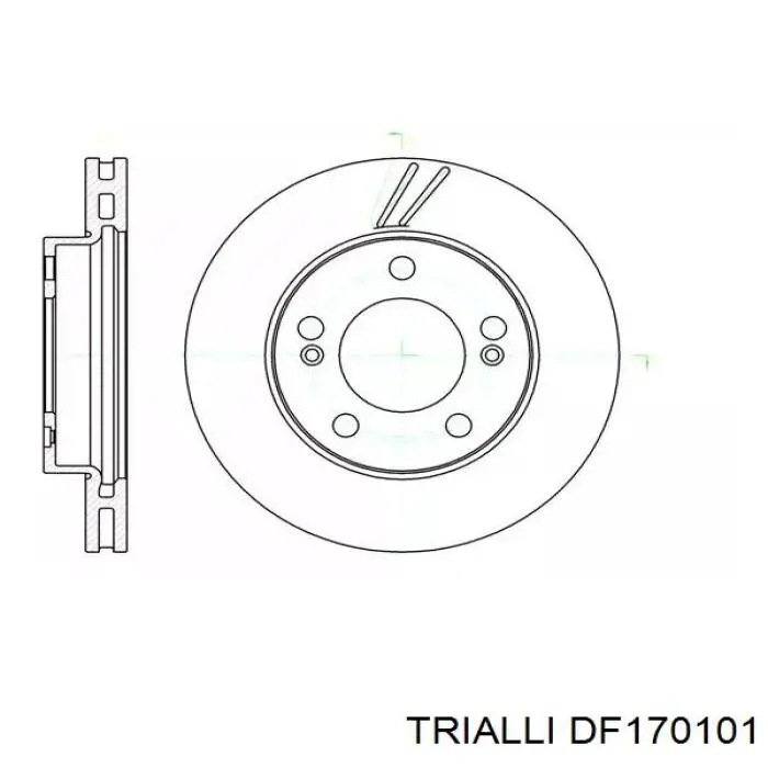 DF 170101 Trialli disco do freio dianteiro