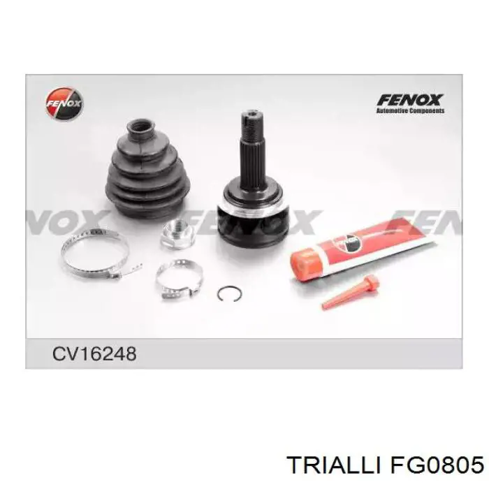 Пыльник шарнира угловых скоростей внутренний передний Trialli FG0805 цена, от 5.76 USD