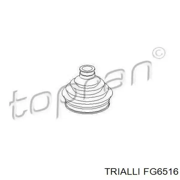 FG 6516 Trialli bota de proteção externa de junta homocinética do semieixo dianteiro