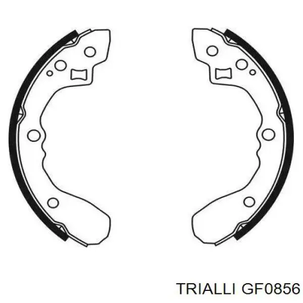 Задние барабанные колодки GF0856 Trialli