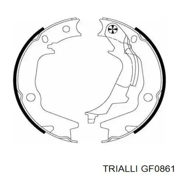 Купить GF0861 Trialli Колодки ручника/стояночного тормоза