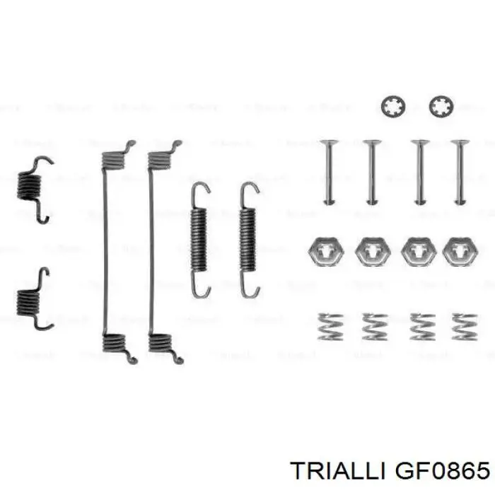 Тормозные колодки стояночного тормоза Trialli GF0865 цена, от 22.32 USD