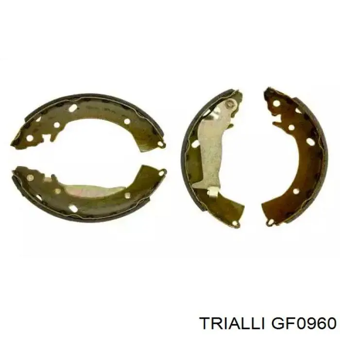 Купить GF0960 Trialli Задние барабанные тормозные колодки