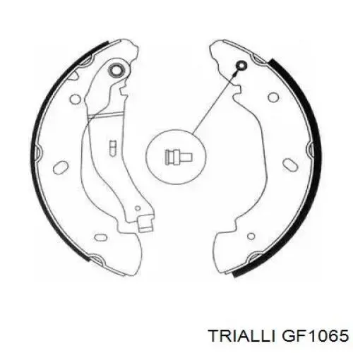 GF1065 Trialli задние барабанные колодки