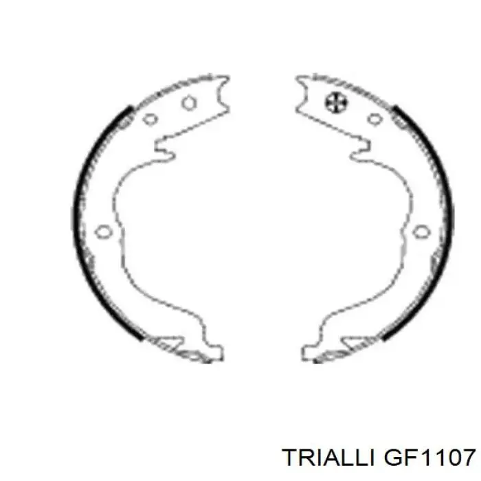 Колодки ручника (стояночного тормоза) Trialli GF1107