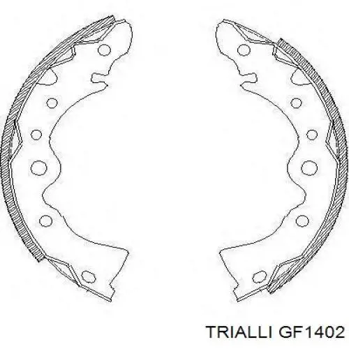 GF 1402 Trialli sapatas do freio traseiras de tambor