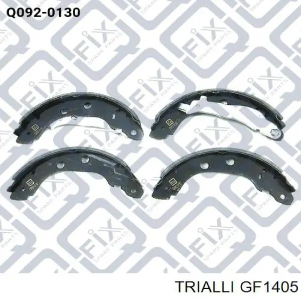 GF 1405 Trialli sapatas do freio traseiras de tambor