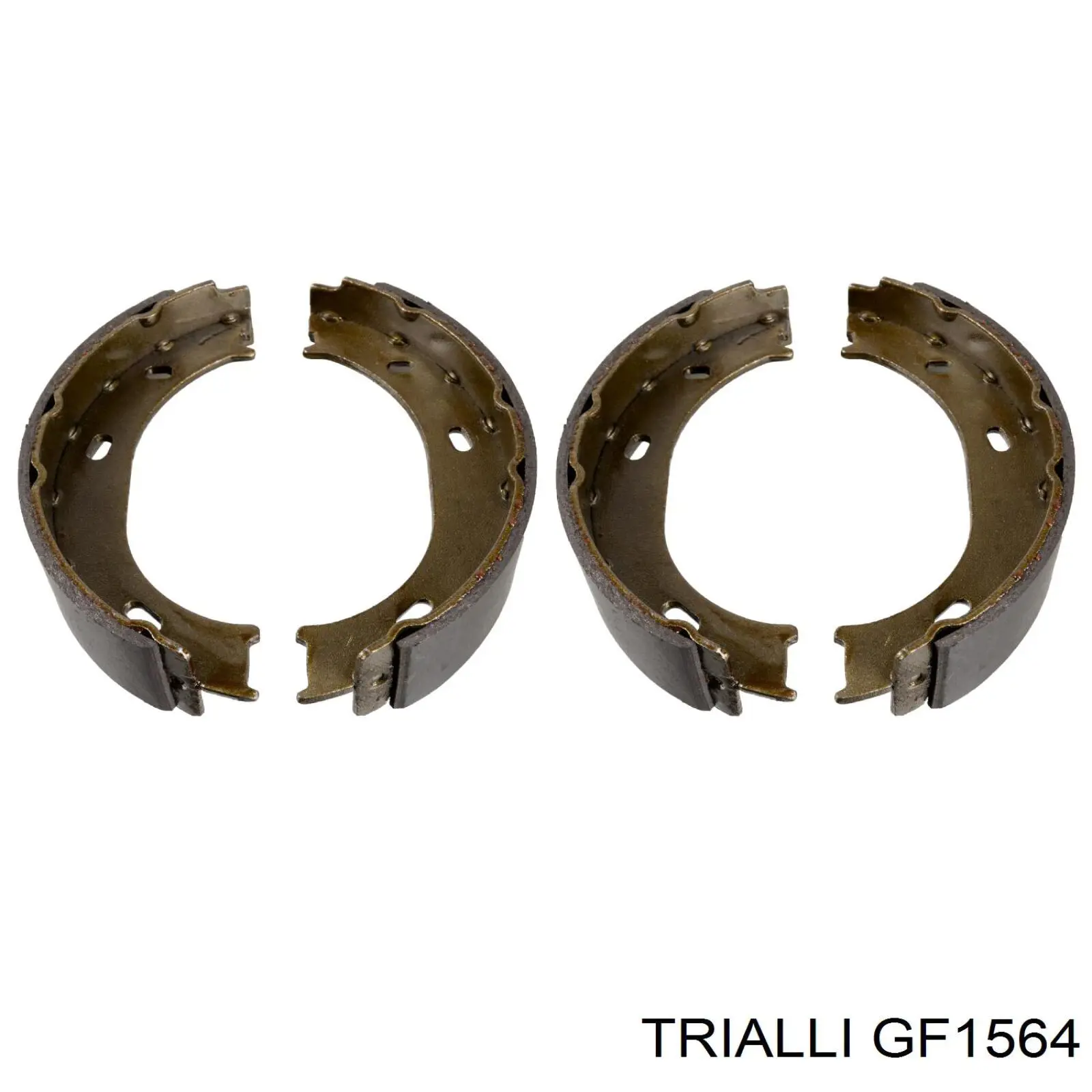 GF1564 Trialli колодки ручника (стояночного тормоза)