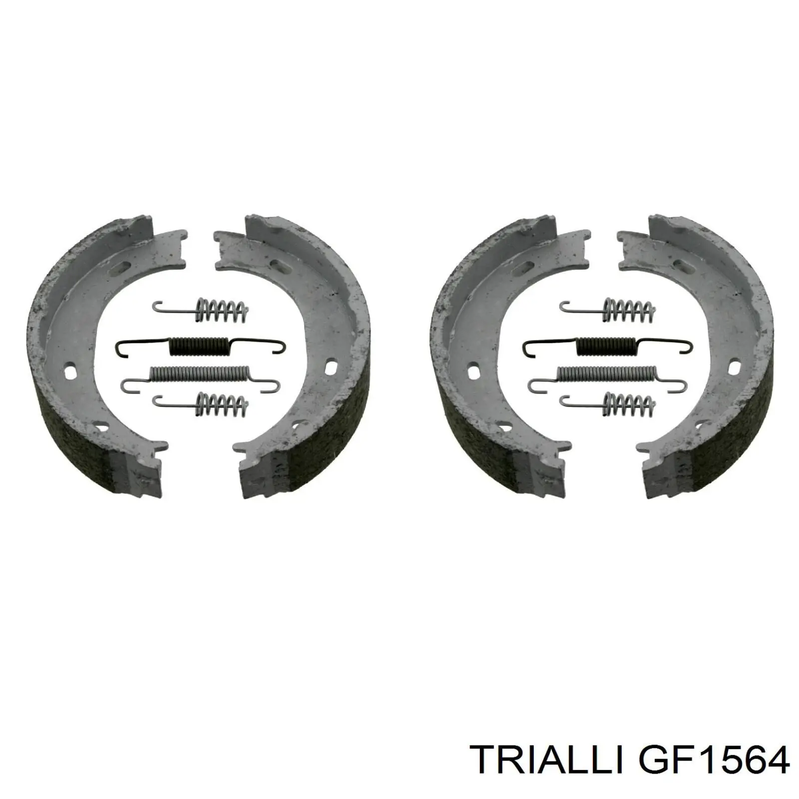 Колодки ручника/стоянкового гальма GF1564 Trialli