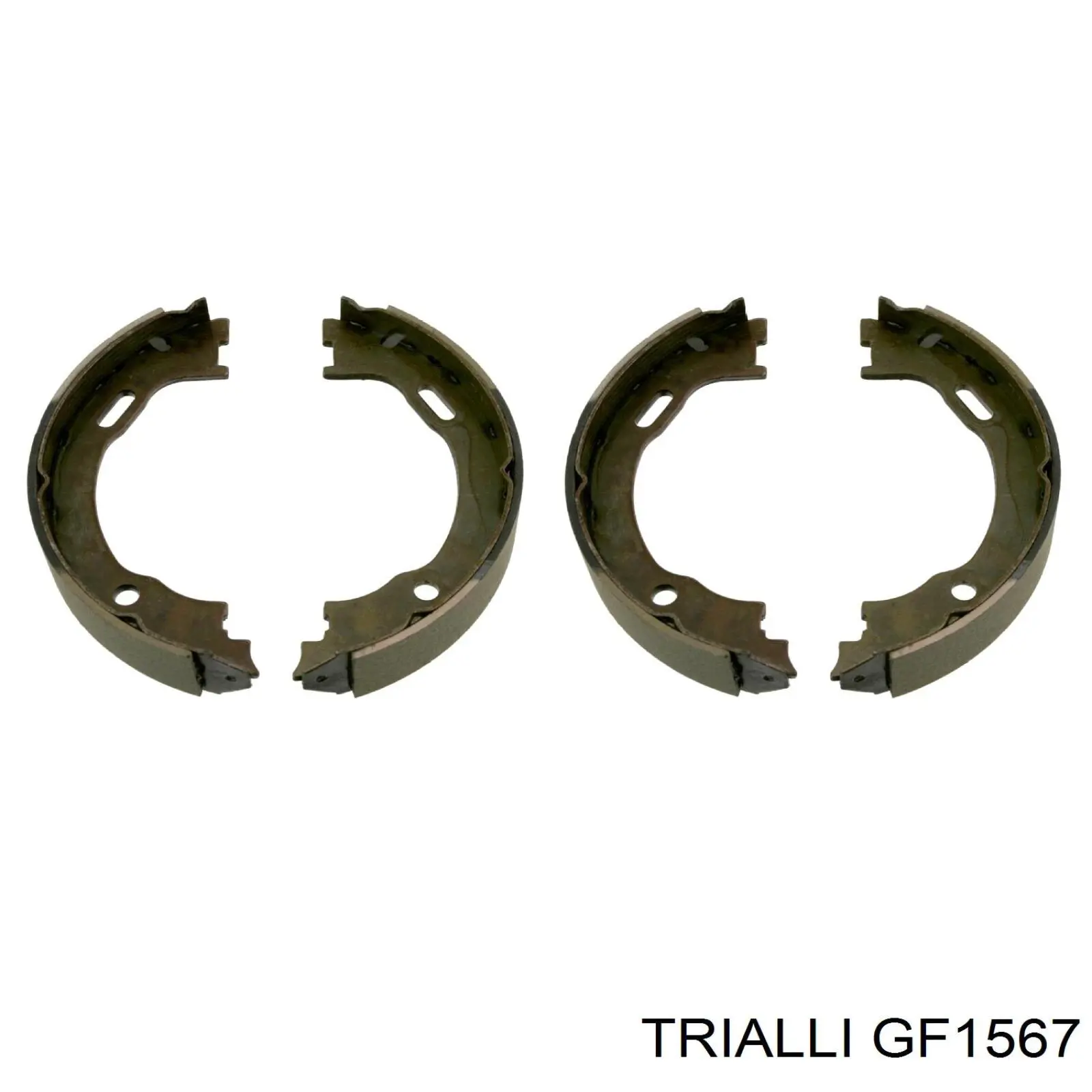Колодки ручника (стояночного тормоза) Trialli GF1567