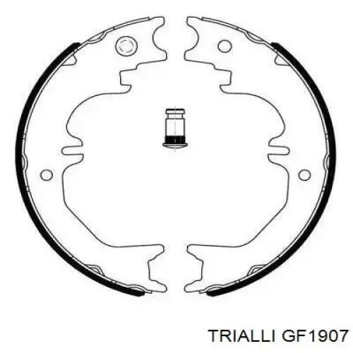 Колодки ручника (стояночного тормоза) Trialli GF1907