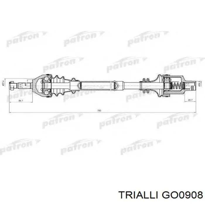 GO 0908 Trialli junta homocinética externa dianteira