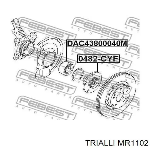 MR 1102 Trialli cubo dianteiro