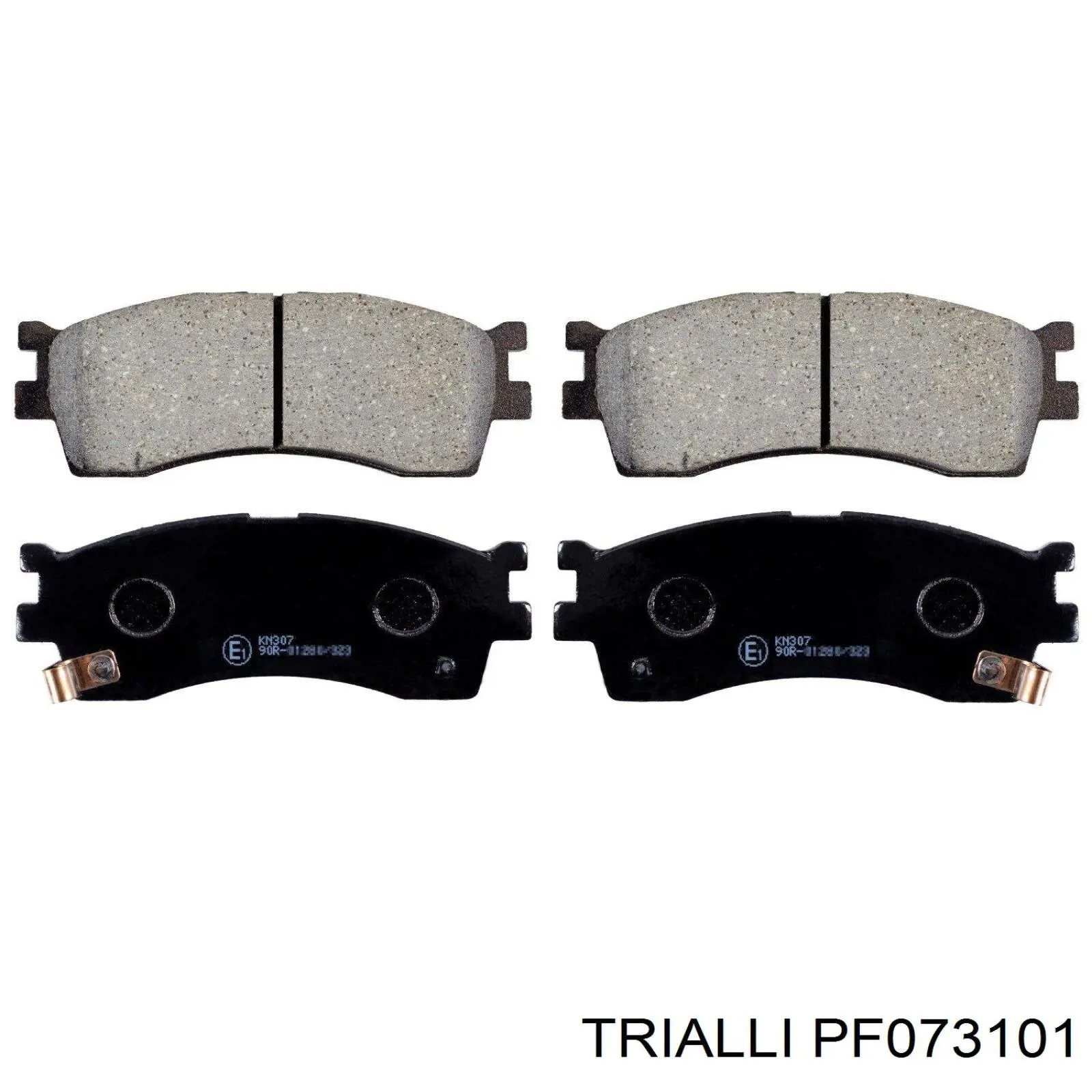 Колодки тормозные передние дисковые TRIALLI PF073101