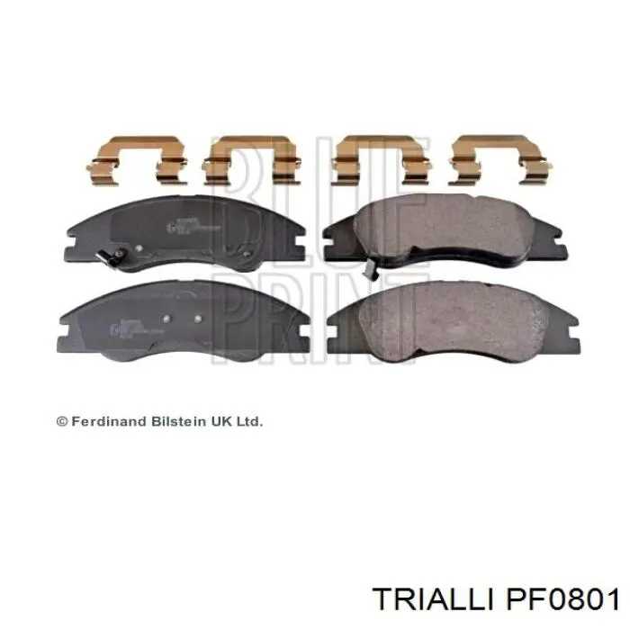 Передние тормозные колодки PF0801 Trialli