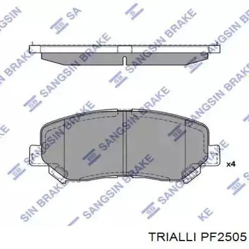 Передние тормозные колодки PF2505 Trialli