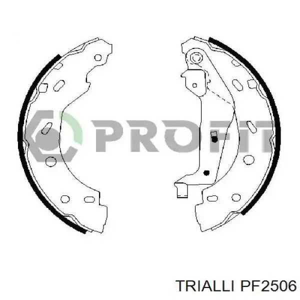 Задние дисковые колодки Trialli PF2506