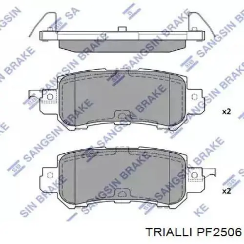 Колодки дисковые  Trialli PF2506 цена, от 8.62 USD