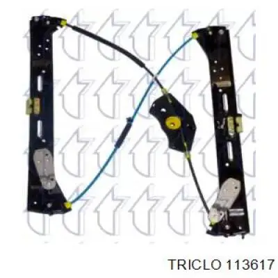 113617 Triclo mecanismo de acionamento de vidro da porta dianteira esquerda