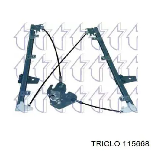 807207736R Renault (RVI) mecanismo de acionamento de vidro da porta dianteira direita