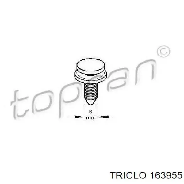 163955 Triclo пистон (клип крепления обшивки двери)