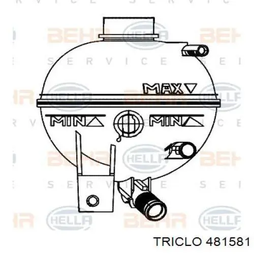 ET0099C2 Vernet Расширительный бачок охлаждения