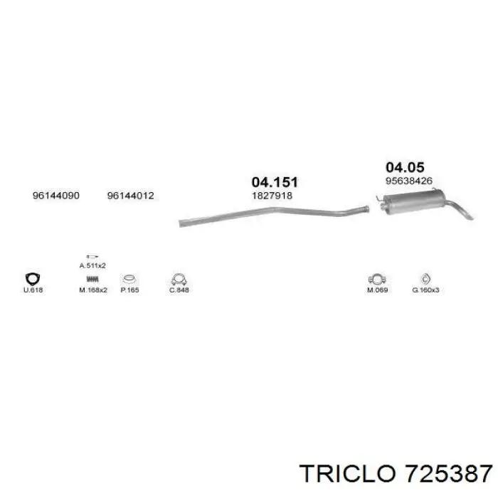 Втулка вала рулевой рейки 725387 Triclo