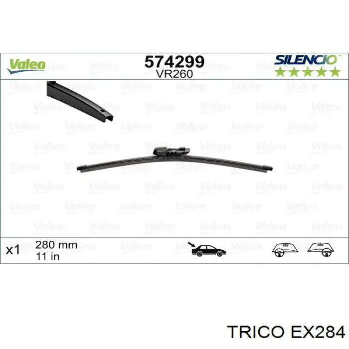 Compre 2800011504180 Continental/Siemens Limpa-pára-brisas de vidro traseiro