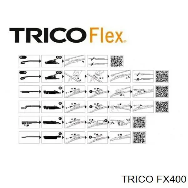 Щітка-двірник лобового скла, пасажирська FX400 Trico