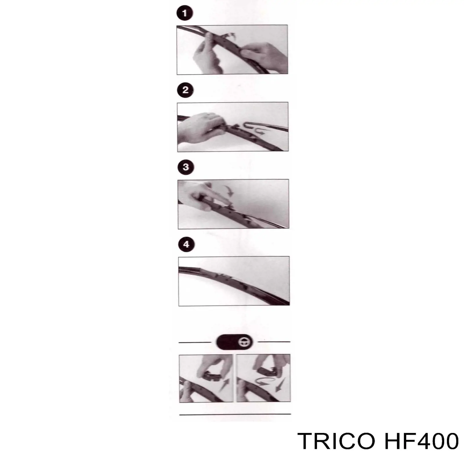 Щетка-дворник лобового стекла, пассажирская Trico HF400 цена, от 8.05 USD