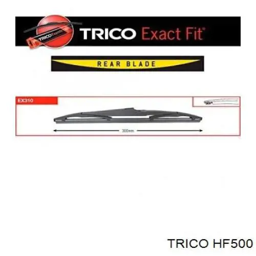 Купить HF500 Trico Щетка-дворник лобового стекла пассажирская