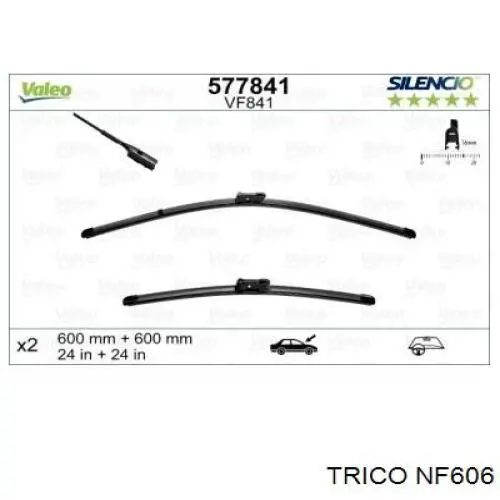 Щетка стеклоочистителя лобового стекла, водительская Trico NF606 цена, от 14.10 USD