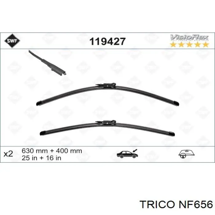 Щетка-дворник лобового стекла водительская Trico NF656