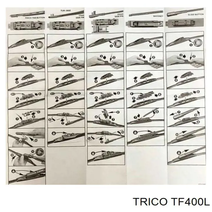 Щетки стеклоочистителя TF400L Trico