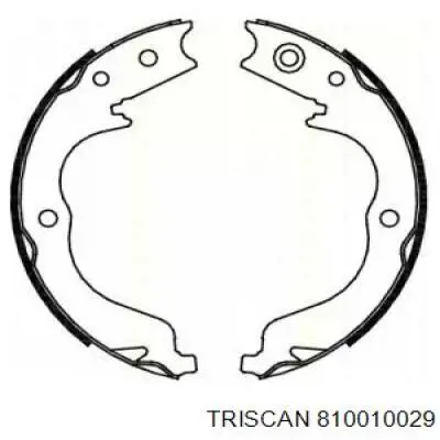 810010029 Triscan колодки ручника (стояночного тормоза)