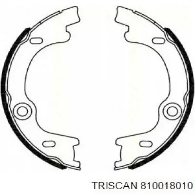 Колодки ручника 810018010 Triscan