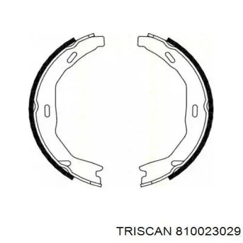 810023029 Triscan колодки ручника (стояночного тормоза)
