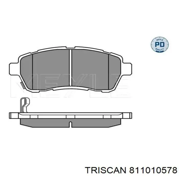 Передние тормозные колодки 811010578 Triscan