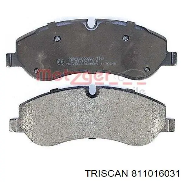 Передние тормозные колодки 872002 VALEO