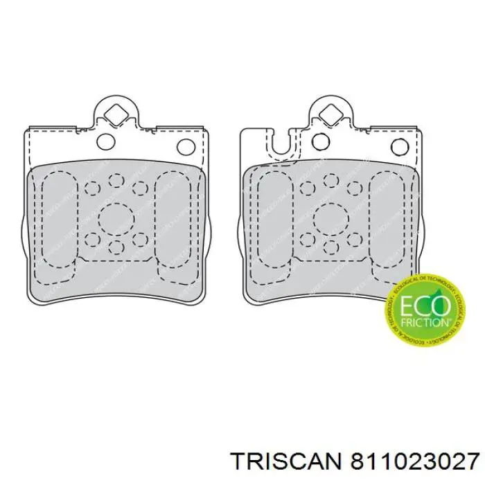 Колодки дисковые  Triscan 811023027 цена, от 9.32 USD