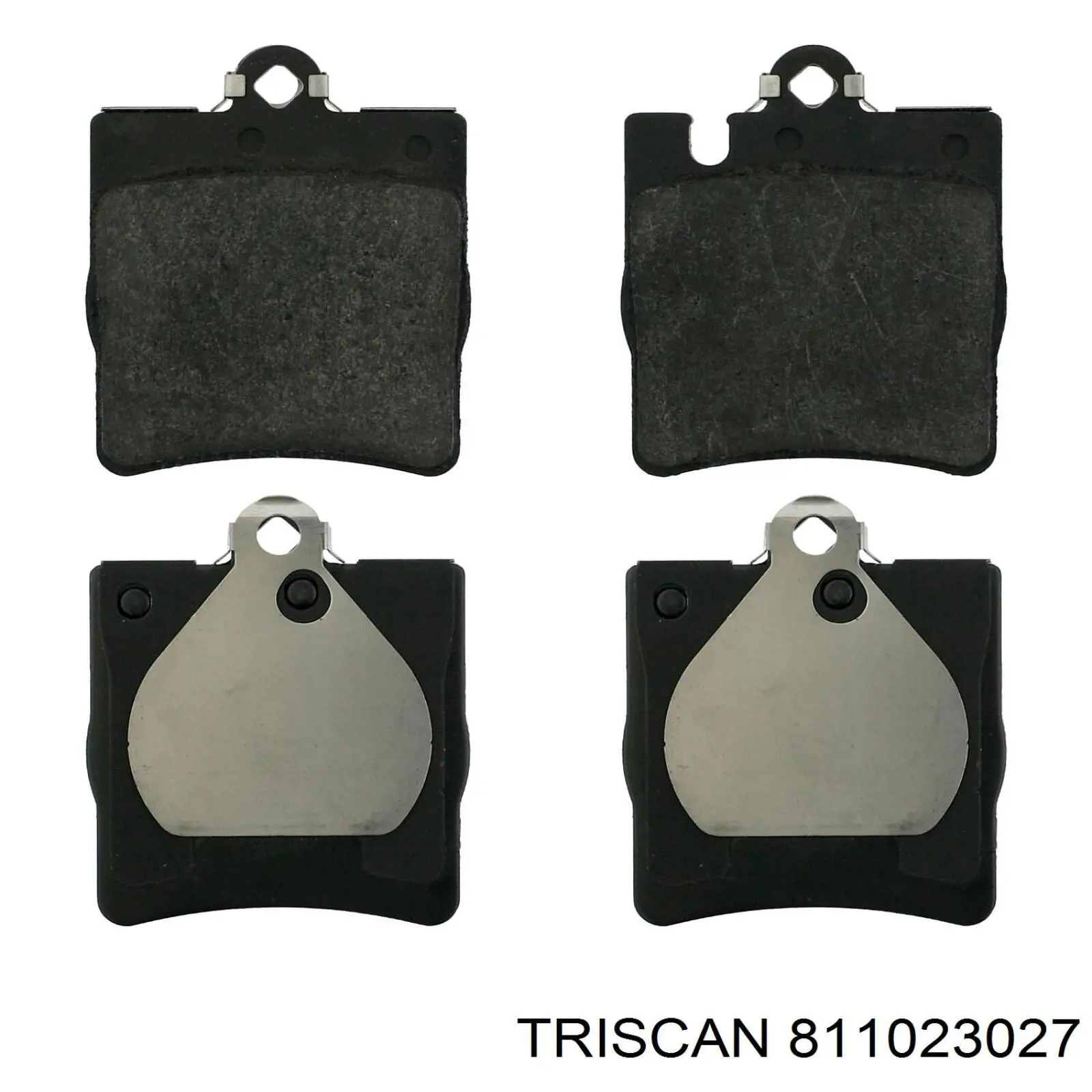 811023027 Triscan колодки тормозные задние дисковые