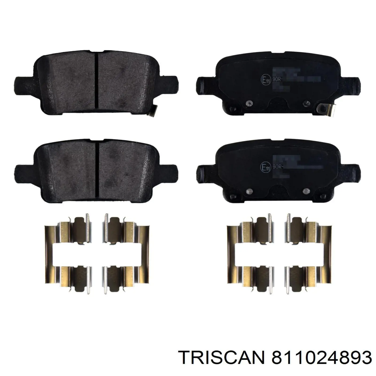 811024893 Triscan задние тормозные колодки