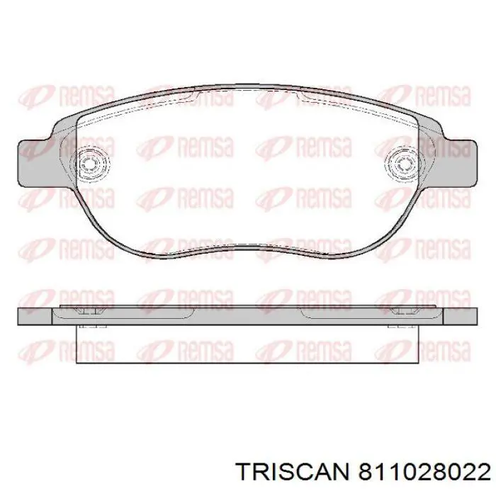 Передние тормозные колодки 811028022 Triscan