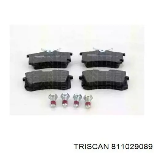 811029089 Triscan задние тормозные колодки