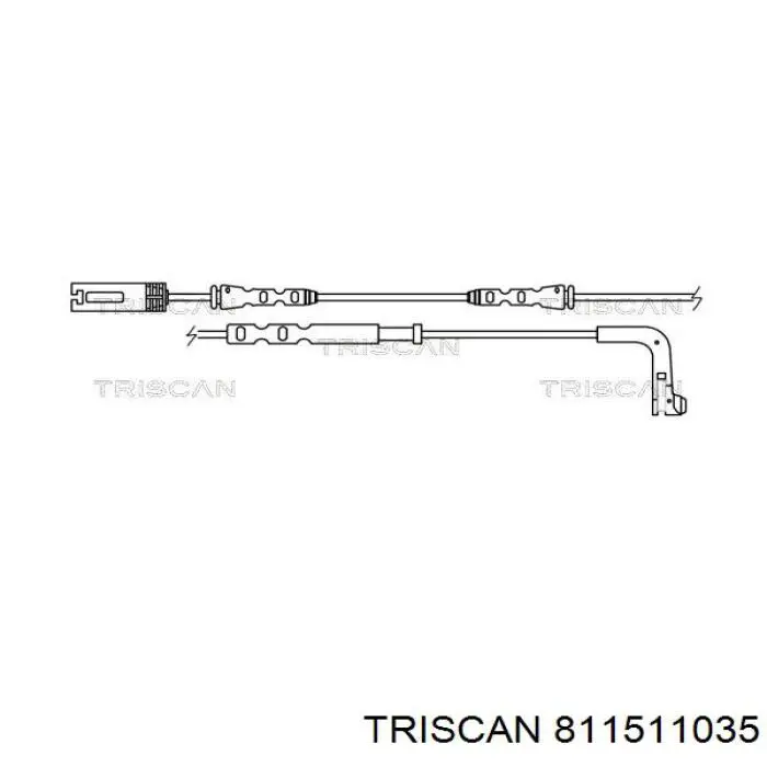 811511035 Triscan датчик износа тормозных колодок передний