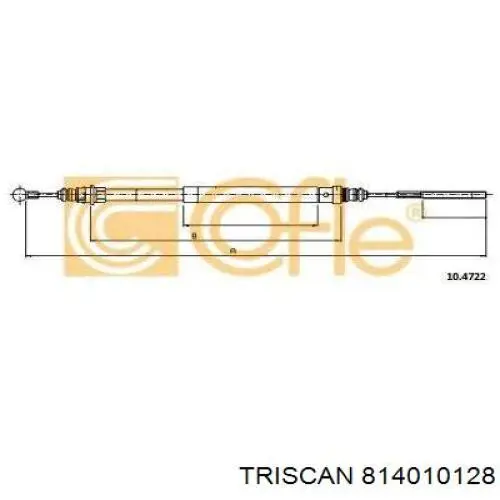 Трос ручника 320746 Maxgear