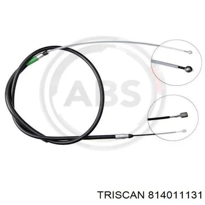 Cable de freno de mano trasero izquierdo 814011131 Triscan