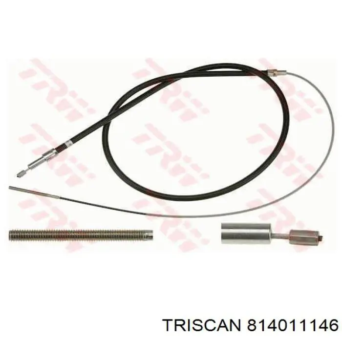 Cable de freno de mano trasero izquierdo 814011146 Triscan